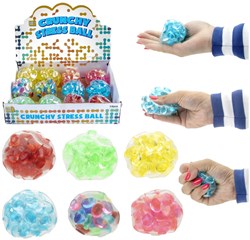 Kidsfun 12 x Crisperende ballen met keutels 4704