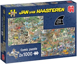 Jumbo Puzzle Jan van Haasteren 2-in-1 Safari & Sturm 1000 Teile