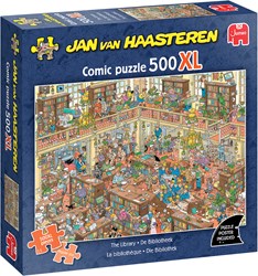 Jumbo Puzzle Jan van Haasteren XL Die Bibliothek 500 Teile Jigsaw Puzzle
