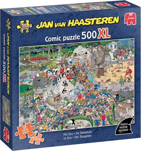 Jumbo Puzzle Jan van Haasteren 500XL Tiere Zoo XL Puzzleteile Erwachsene