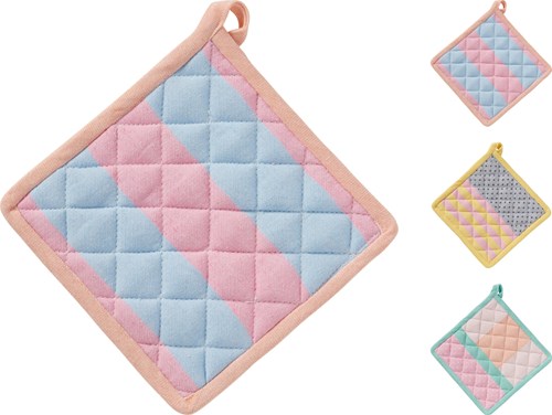 Koopman Topflappen Pastell Textil 20x20cm rosa Küchenzubehör
