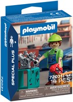 Playmobil figurine mécanicien set accessoire véhicule de travail-3