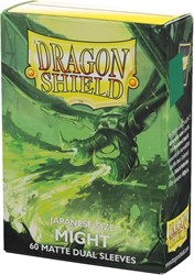Asmodee Kartenhüllen Dragon Shield Japanese Matte Dual Might 60 Stück schwarz