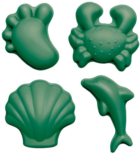 Scrunch Sandformen Spielzeug Set - Dunkelgrün Silikon