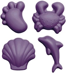 SCRUNCH Zandvormpjes - Donker Paars