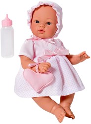 Asi Babypuppe Koke 36cm - Puppenspielzeug - rosa Kleid
