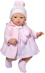 Asi Babypuppe Koke 36cm - rosa Dufflecoat Puppenspielzeug