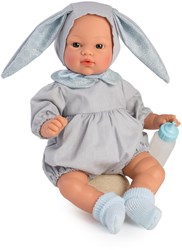 Asi Babypuppe Koke 36cm - Puppe mit Hasenohren und weicher Kleidung