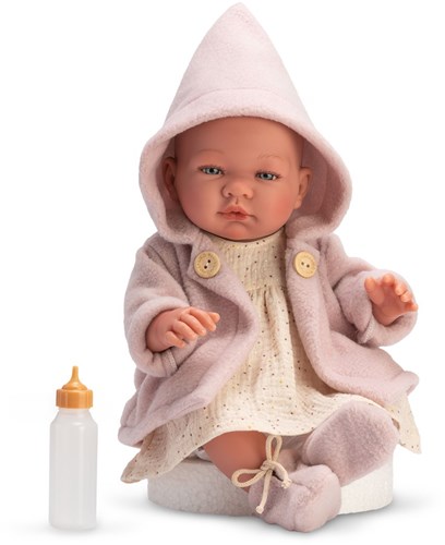 Asi Babypuppe Maria 43cm - Puppenkleidung Rose Iris - Spielzeugpuppe