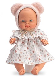 Asi Babypuppe Alex 36cm - Puppe mit Waldmuster Kleidung