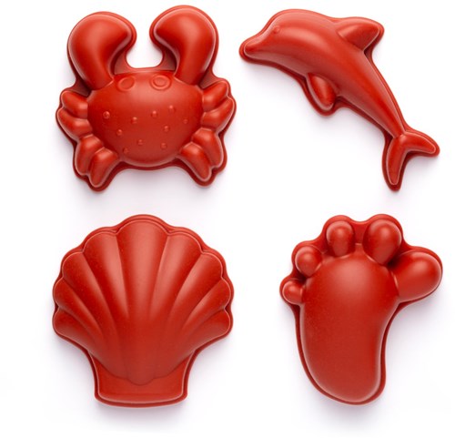 Scrunch Sandformen Spielzeug Silikon - Rost Orange Strand