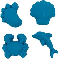 Scrunch Sandformen blau Silikon Spielzeug für Kinder