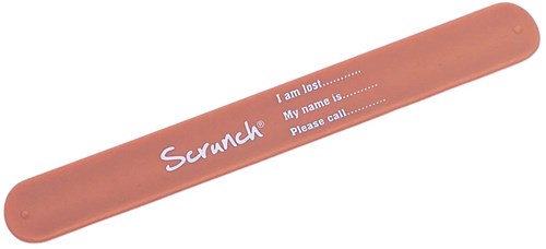 Scrunch Armband Spielzeug Silikon faltbar Pfirsich Orange-2