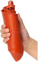 Scrunch Spielzeugeimer orange faltbar langlebig Strandspaß