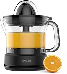 Tomado Zitruspresse schwarz 40W elektrische Saftpresse Küche