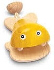 PlanToys Holzspielzeug Fisch Kastagnette-Gelb