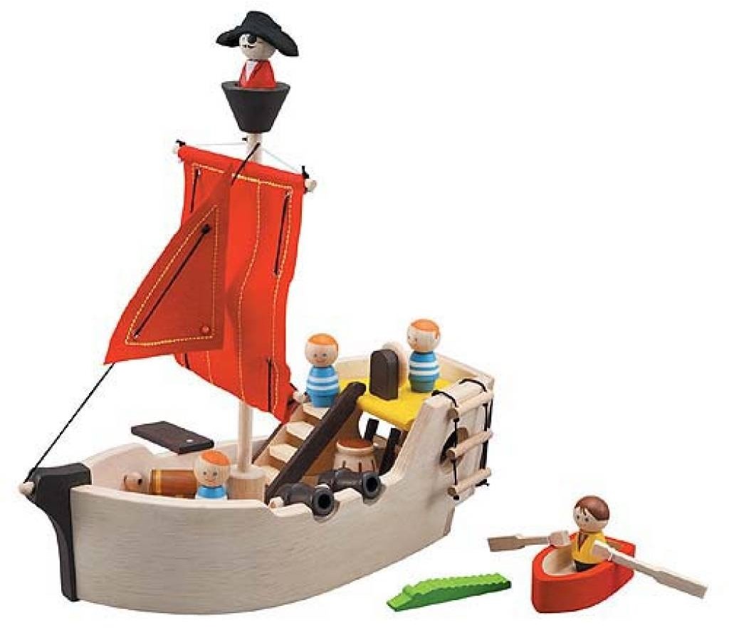 Holz Plan Toys Piratenschiff