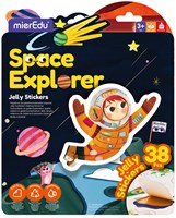 Mieredu jouet autocollant Dino Land - set créatif de stickers jelly