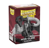 Asmodee Kartenhüllen Non-Glare Matte Blood Red 100 Stück TCG