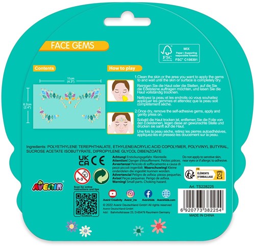 AVENIR Face Art - Face Gem Stickers - Vleugels-3