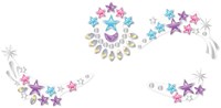 Avenir Face Art Gesichtssticker Stern - bunte Kinder Make-up Sticker-3
