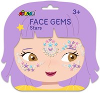 Avenir Face Art Gesichtssticker Stern - bunte Kinder Make-up Sticker-2