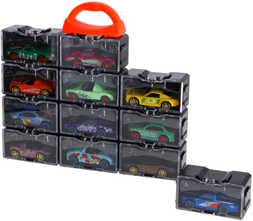Rapid Wheels Spielzeug Aufbewahrungsbox mit 2 Diecast Autos Multicolor-3