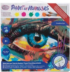 Craft Buddy kit peinture par numéros - Creative Eye toile acrylique 30x30cm