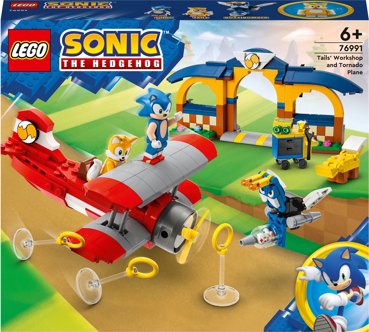 Supersonische snelheid Eigenaardig Lezen LEGO 76991 Sonic the Hedgehog Tails' werkplaats en Tornado vliegtuig  Speelgoed Planet Happy CH