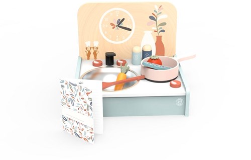 Speedy Monkey - Mini-cuisine avec 8 accessoires - 30,5x25,5x24,5cm - 3a+ #