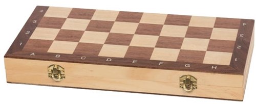 Goki Holz Schachspiel - strategisches Brettspiel im Koffer-2