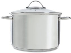 BK Suppentopf Essentials Edelstahl 24 cm - großer Kochtopf mit Glasdeckel