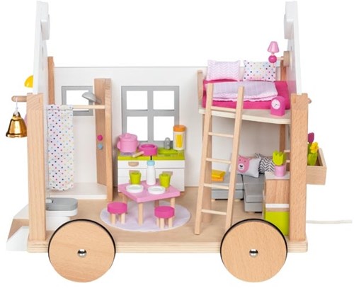 Goki Holz Puppenhaus Tiny House Hygge skandinavisches Spielzeug-3