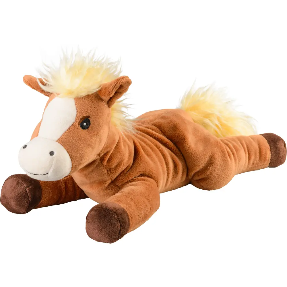 Warmies peluche chauffante micro-ondes poney lavande chaleur marron 36 cm