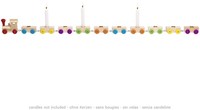 Goki train d'anniversaire en bois jouet décoration 75cm long-3