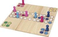 Goki Holz Ludo Spiel - variables Brettspiel für Kinder-3