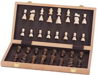 Goki Holz Schachspiel - strategisches Brettspiel im Koffer-3