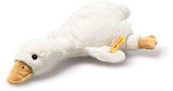 Steiff Plüsch Gilda Gans Rassel 21 cm weiß Babyspielzeug