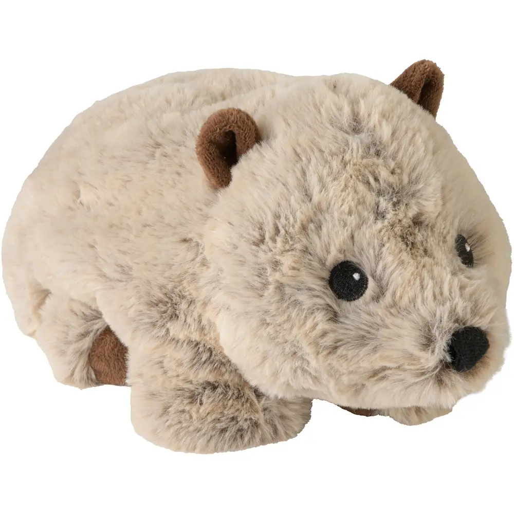 Warmies peluche chauffante Wombat micro-ondes lavande marron