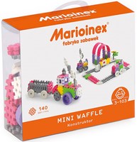 Marioinex Bauset Mini Waffle 140 Stück rosa Konstruktionsspielzeug