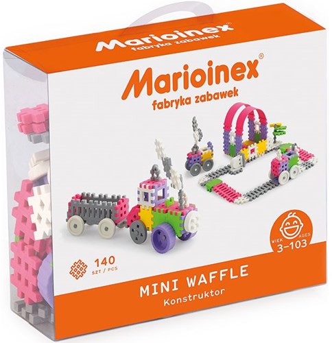 Marioinex Mini Waffle - 140 Pcs Constructor, Pink