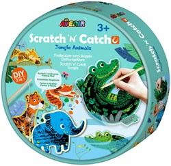 Avenir jeu à gratter animaux de la jungle - jouet créatif pour enfants