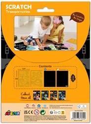 Avenir jouet scratch art - Gratte avec pochoirs set transport