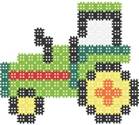 Marioinex Bauspielzeug Micro Waffle 150 Stück Traktor Set-2