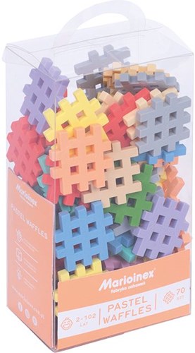 Marioinex Bausteine Mini Waffle Pastell 70 Stück Konstruktionsset