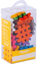 Marioinex Bausteine Midi Waffle 22 Stück - buntes Konstruktionsspielzeug