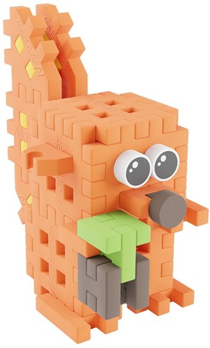 Marioinex Bauset Mini Waffle Pocket Pets Eichhörnchen Spielzeug mehrfarbig