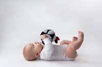 Mom's Care SOFT BABY TOYS Montessori Ball with mirror White&Black-3