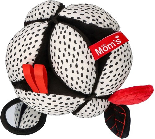 Mom's Care SOFT BABY TOYS Montessori Ball with mirror White&Black