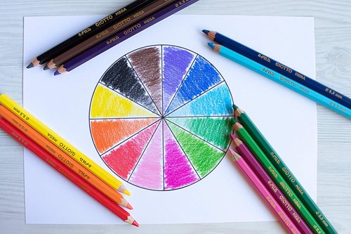 Giotto crayons de couleur Mega 12 pièces extra épais pour enfants-2